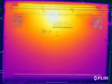 Temperaturas superficiales de las pruebas de resistencia (abajo)