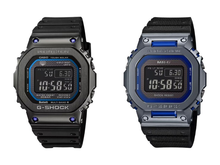 El Casio G-Shock GMWB5000SB-1A2 (a la izquierda) y el MRGB5000SA-2 (a la derecha)