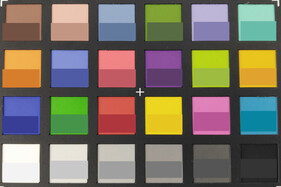 ColorChecker Passport: La mitad inferior de cada área de color muestra el color de referencia