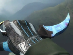 Una captura de pantalla de un cuchillo Karambit Case Hardened (fuente de la imagen: Skinflow)