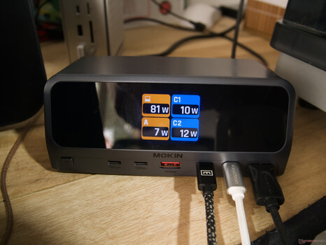 Cuadro de salidas de la estación de acoplamiento USB-C MOKiN 13 en 1