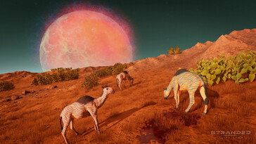 Una imagen que muestra animales en Stranded: Alien Dawn.