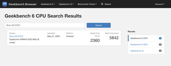 (Fuente de la imagen: Geekbench)