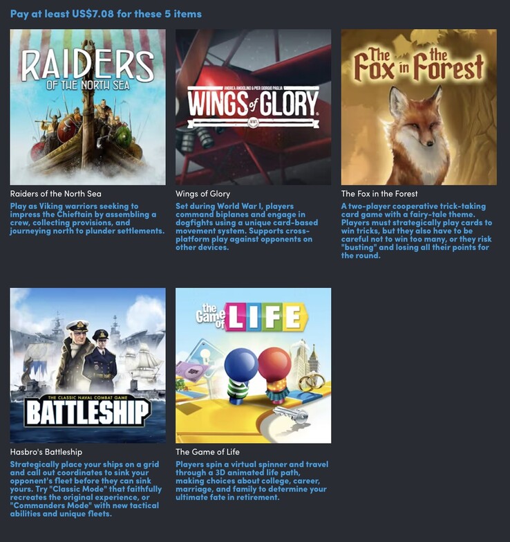 Pague un mínimo de 5,08 dólares para acceder a estos cinco juegos en el Humble Bundle "Top Tag Teams". (Fuente de la imagen: Humble Bundle)