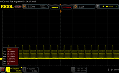 pWM de 24 kHz (luminosidad 2/10)