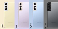 Supuestamente, Samsung ofrecerá la serie Galaxy S23 también en cuatro colores. (Fuente de la imagen: Samsung)