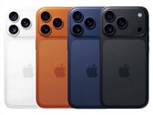 Apple iPhone 17 Pro en opciones de color filtradas: blanco, naranja, azul marino y negro (Fuente de la imagen: material gráfico no oficial)