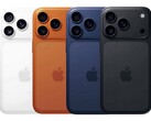 Apple iPhone 17 Pro en opciones de color filtradas: blanco, naranja, azul marino y negro (Fuente de la imagen: material gráfico no oficial)