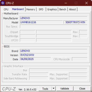 Placa base CPU-Z