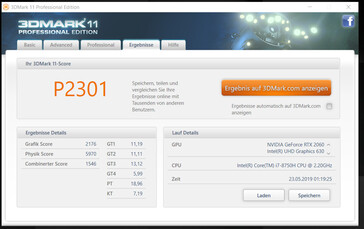 3DMark 11 (en batería)