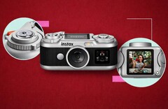 La cámara digital Fujifilm Instax Pal 2 cuenta con controles físicos y un diseño retro.
