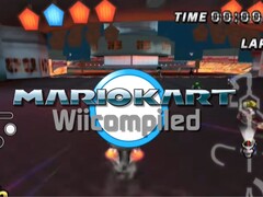 Una captura de pantalla de Mario Kart Wii recopilada