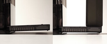 La base de carga de la linterna se flexiona con el peso. (Fuente de la imagen: Notebookcheck)