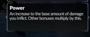 En la imagen: Una descripción más detallada de una estadística importante en Hades II, el Poder. (Fuente de la imagen: Supergiant Games)