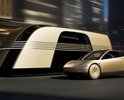 El Tesla Robovan y el Cybercab (Fuente de la imagen: Tesla)