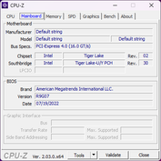 CPU-Z: Placa base