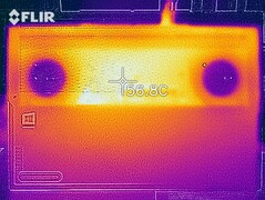 Distribución del calor bajo carga (abajo)