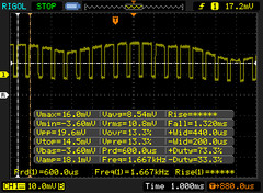 display brillo 90% PWM  (Sure View encendido)