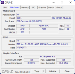 Placa base CPU-Z