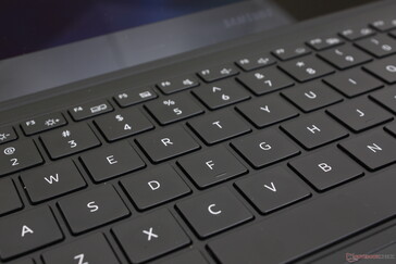 La respuesta y el recorrido de las teclas están más o menos entre las teclas más ligeras del Razer Blade 15 y las más profundas del HP Spectre 360 15