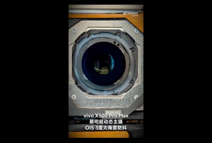 El Vivo X500 Pro Max cuenta con estabilización de imagen de 3°.