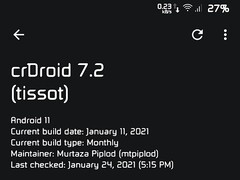 Android 11 (a través de crDroid 7.2 ROM) en Xiaomi Mi A1 (Fuente: Propio)