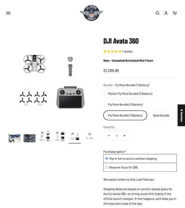 (Fuente de la imagen: US Drone Supply)