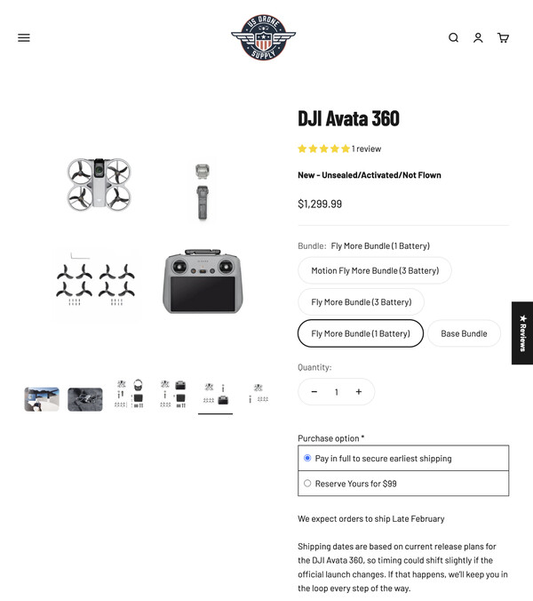 (Fuente de la imagen: US Drone Supply)