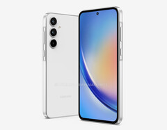 Se dice que el Galaxy A35 5G presenta algunos cambios de diseño con respecto a su predecesor. (Fuente de la imagen: @OnLeaks &amp;amp; MySmartPrice)