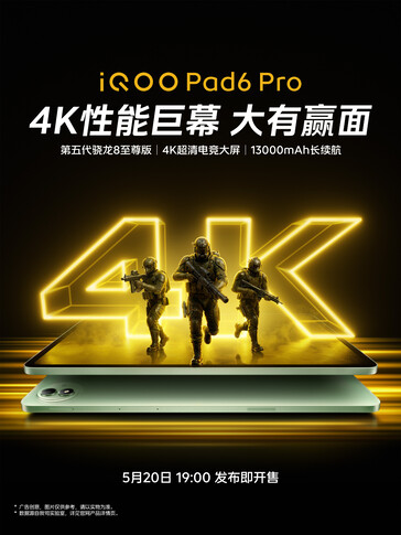 El iQoo Pad 6 Pro cuenta con una pantalla