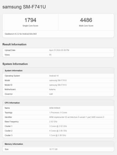 (Fuente de la imagen: Geekbench)