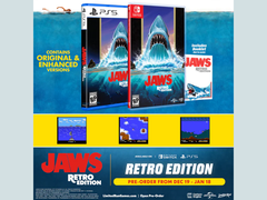 Un cartel promocional de Jaws: Retro Edition (fuente de la imagen: Limited Run Games)