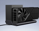 La DEG2 dispone tanto de OCuLink como de Thunderbolt 5. En la imagen: la base para eGPU DEG1. (Fuente de la imagen: Minisforum - editado)