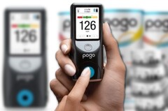 El medidor automático de glucosa en sangre POGO sólo pesa 3,4 onzas con pilas. (Fuente de la imagen: Intuity Medical Inc. - editado)