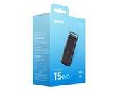 La Samsung SSD T5 Evo llegará pronto al mercado con una robusta carcasa. (Imagen: Samsung, vía WinFuture)