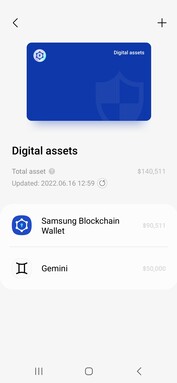 Algunos ejemplos de la interfaz de usuario de Wallet. (Fuente: Samsung)