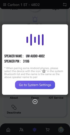 Útil: La bicicleta y el altavoz, por así decirlo, son dos dispositivos Bluetooth