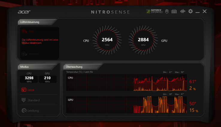 Sencillo y fácil de usar: Acer NitroSense