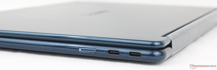 Derecha: 2x USB-C Thunderbolt 4 con DisplayPort 2.1 + Power Delivery