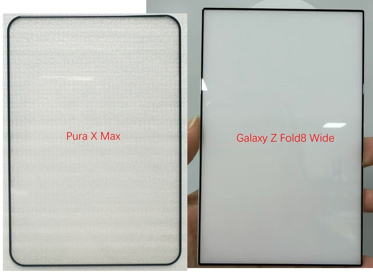 Se han filtrado protectores de pantalla para el Galaxy Z Fold 8 más ancho.