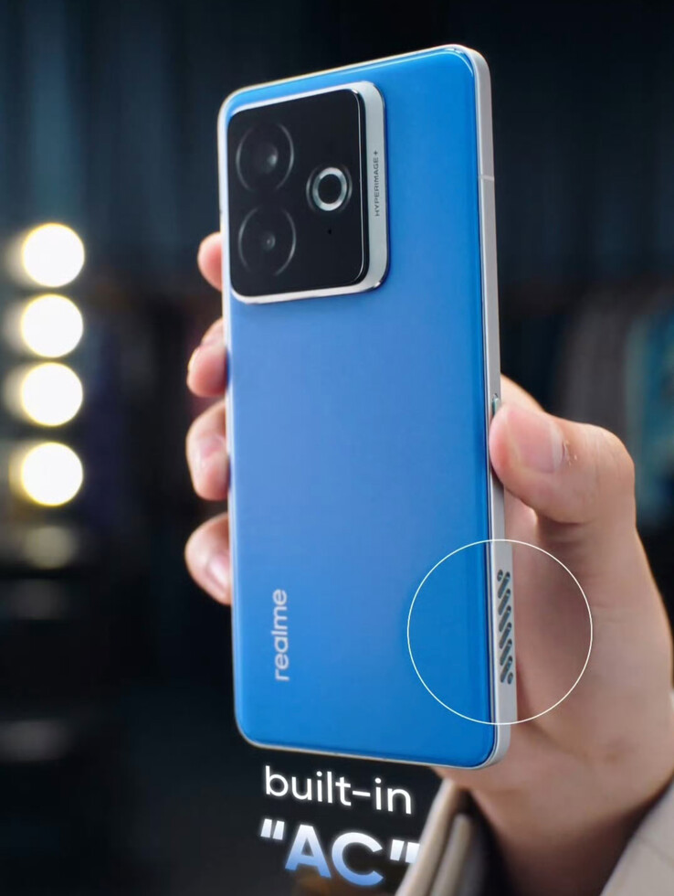 El actual prototipo de "CA integrada" de Realme. (Fuente: Digital Chat Station vía Weibo)