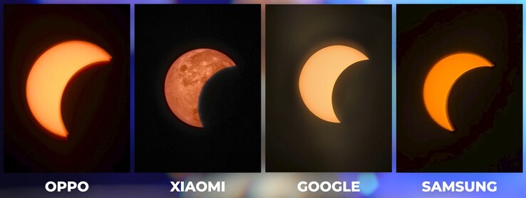 Una prueba comparativa de cámaras durante el eclipse solar: el Xiaomi 17 Ultra es el único que destaca de forma negativa.