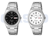 El modelo Casio MTP-1440DJ-1AJF, con esfera negra, y el MTP-1440DJ-7BJF, con esfera blanca.