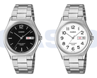 El modelo Casio MTP-1440DJ-1AJF, con esfera negra, y el MTP-1440DJ-7BJF, con esfera blanca.