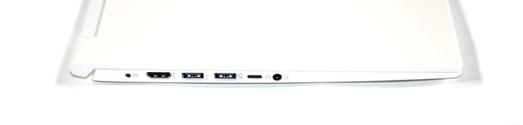 izquierda: puerto de carga, HDMI, 2x USB 3.0 tipo A, USB 3.1 Gen 1 tipo C, puerto de audio combo