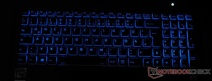 Teclado retroiluminado