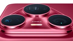 En rojo llamativo: Huawei muestra el módulo de la cámara del Pura 80 Pro+ antes de su lanzamiento. (Fuente de la imagen: Huawei)