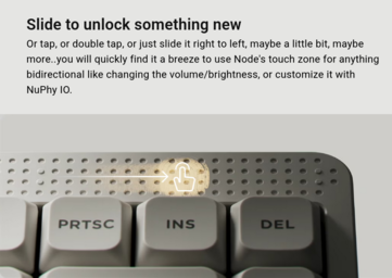 Barra táctil NuPhy Node75. (Fuente de la imagen: NuPhy)