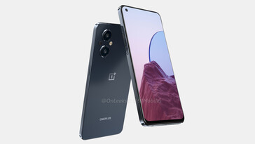 Se han filtrado renders del OnePlus Nord N20 5G con un diseño plano. (Fuente de la imagen: 91mobiles y OnLeaks)