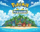 Pokémon Presenta pancarta con tema isleño